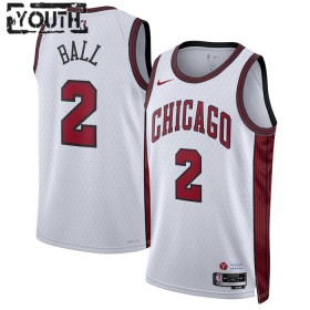 Dres Chicago Bulls Lonzo Ball 2 Nike 2022-23 City Edition Bijela Swingman - Dječji